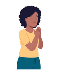 Student Praying Faith