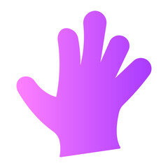 Obraz premium rubber gloves Gradient icon