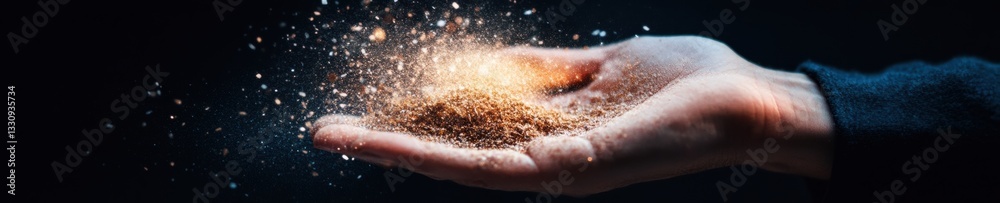 Leinwandbilder quantum innovation ai-powered digital transformation with immersive particle interaction - next-gen 