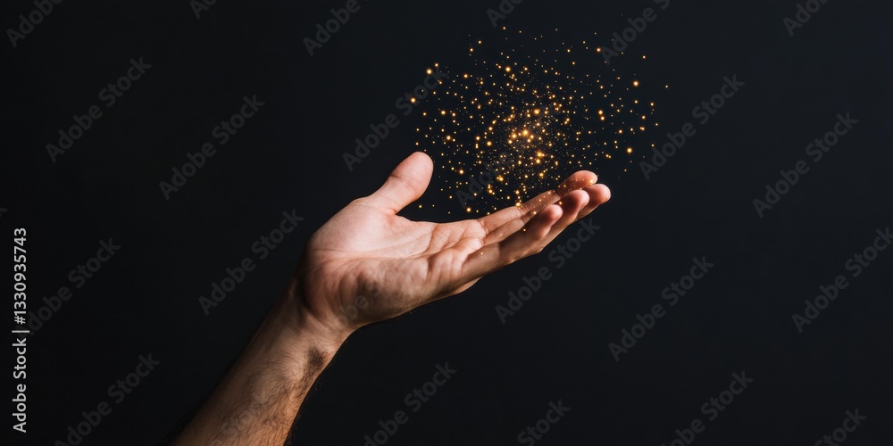 Aufkleber Quantum Creativity Unleashed Digital Transformation Meets Human Potential - Innovative Tech Visualization of Data Emergence and Inspirational AI-Driven Potential