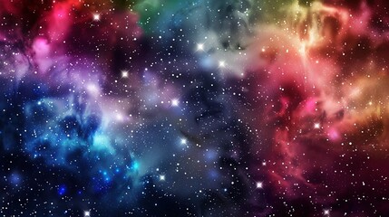 Naklejka premium Colorful_galaxy_space_galactic_background