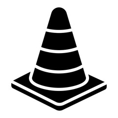 traffic cone Solid icon
