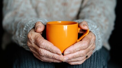 Compassionate Wellness Aging with Grace - National Parkinsons Day Intimate Portrait of Resilience, Comfort, and Mindful Self-Care in Senior Living