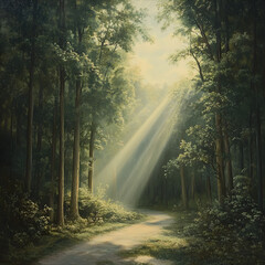 Enchanted Forest Path: A Tranquil Journey Through Nature’s Serenity