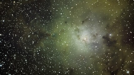 Obraz premium Outer_space_green_galactic_background