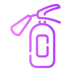 fire extinguisher Line Gradient Icon