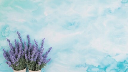 Serene Lavender   Mint Watercolor Background