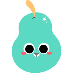 funny cartoon pear