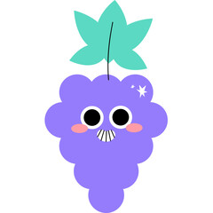 funny cartoon grape