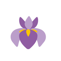 可愛いシンプルな菖蒲のイラスト