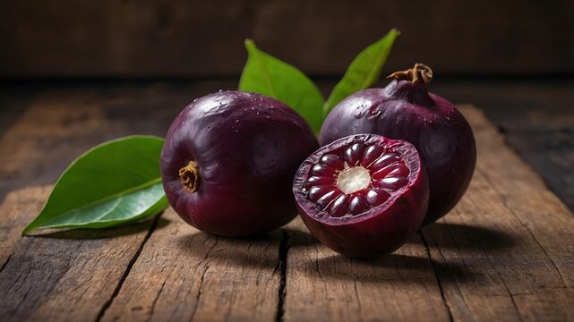 Kokum Showcase: Vivid Purple Fruit with Rustic Charm
