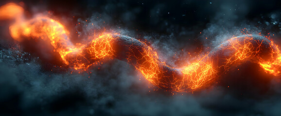 Abstract Fire Spiral Design