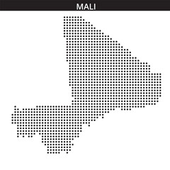 Obraz premium Mali map in dots