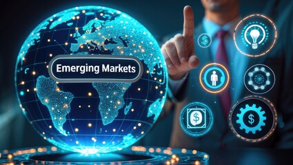 Internet, business, technology, and network concept. Developing markets.