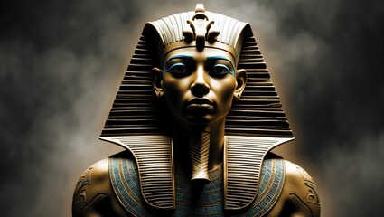 Symbol from ancient Egypt and the sole depiction of a deity created using generative AI tools.