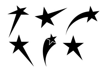 set of shooting star element © freeject.net