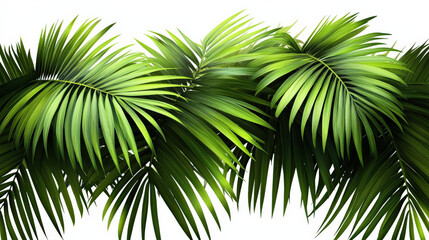 Obraz premium Palm tree leaves with spikes