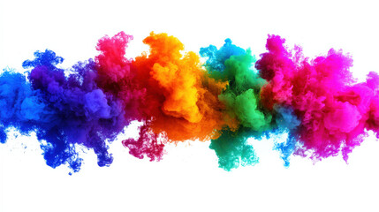Fototapeta premium The effect of colorful smoke explosion