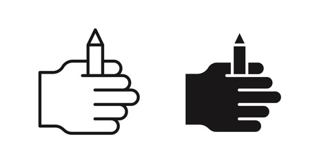 Self expression icon outlined icon vector collection.