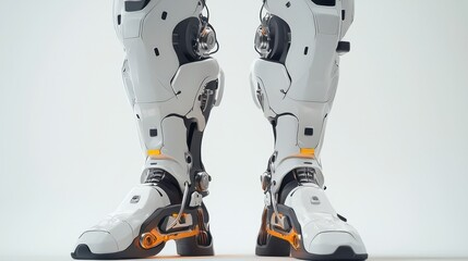 Fototapeta premium Futuristic Robotic Legs with Sleek Design and Advanced Technology