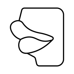 Obraz premium Lips icon