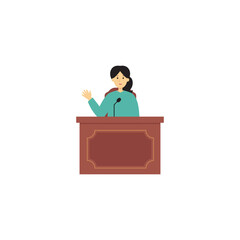 Law & Justice Character 2 Witness in Courtroom