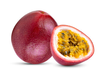 Passionfruit slice on a transparent background