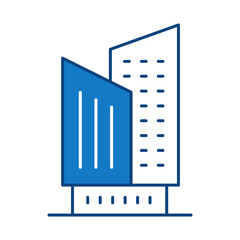 Buildings Line Editable Stroke Icon. Real Estate, House, Home, Apartment, Condominium, Hotel, Mall, City, Cityscape, Town, Downtown, Museum, Architecture Buildings Icons Vector Illustration