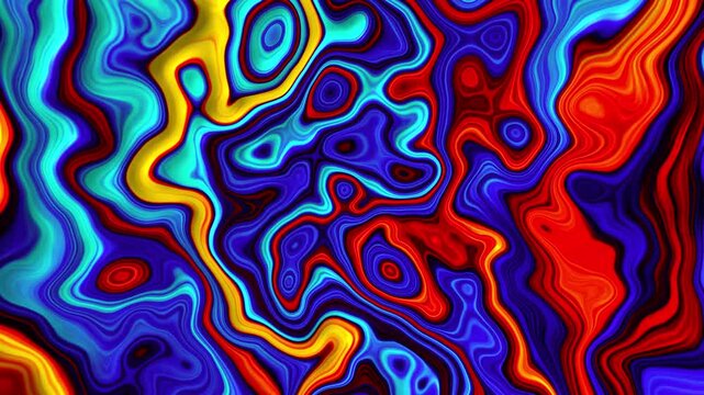 abstract background, Liquid Fractal animation. abstract art painting motion. Liquid fractual moving video footage.