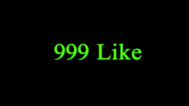 Animation bubble notification counter of 1 to 999 followers likes for social media.