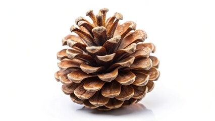 brown pinecone isolated on white background, pine cone, brown, pine cone, brown, tree, foliage, nature