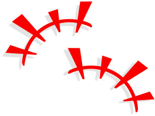 漫符（わいわいがやがや&times;2）レッド