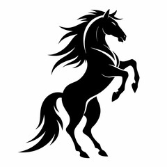 horse silhouette vector