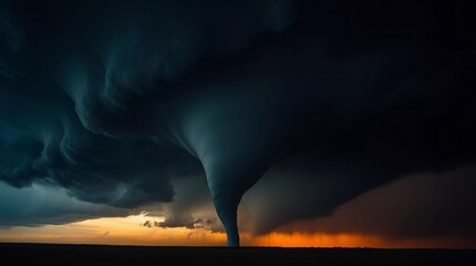 Tornado al anochecer