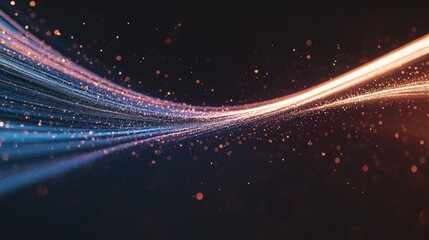 Abstract Technology Background  Digital Data Stream  AI  Innovation  Future