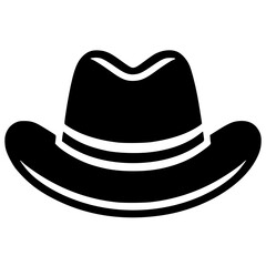 Hat logo silhouette