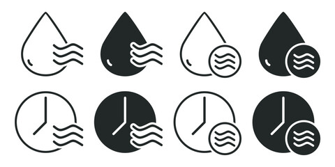 Quick dry,evaporates icon. illustration vector