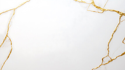 Fototapeta premium Elegant gold veined marble surface luxury interior high-quality image minimalist aesthetic top-down view design inspiration