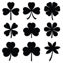 Obraz premium set of four leaf clover
