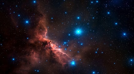 Fototapeta premium Cosmic Nebula Stars Galaxy Night Sky Space Background