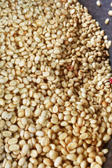 Coffee beans,In the ferment and wash method of wet processing