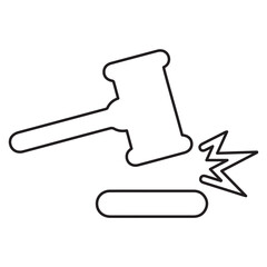 Legal line icon