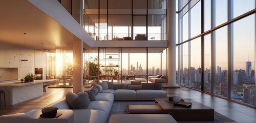 A contemporary black coffee table with a geometric design and reflective surface.