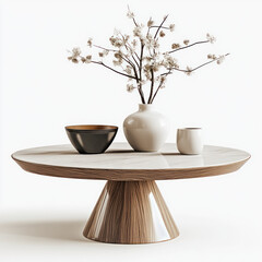 still life with tea and flowers