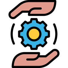 training filled outline icon