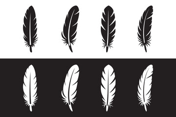 feather icon set vector