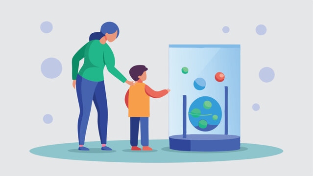 Happy Mother's Day! A loving mother and her curious child embark on a fun-filled interactive science adventure, exploring the wonders of STEM together. Perfect for celebrating     