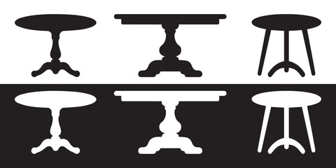table icon set vector