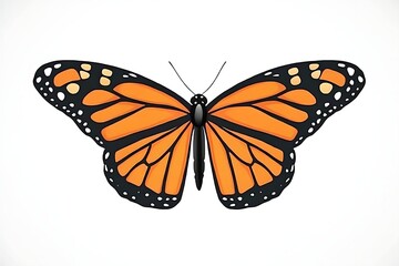 Obraz premium Stunning Monarch Butterfly Illustration