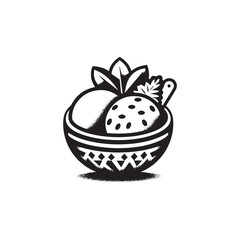 Pani Puri icon vector symbol design art illustration